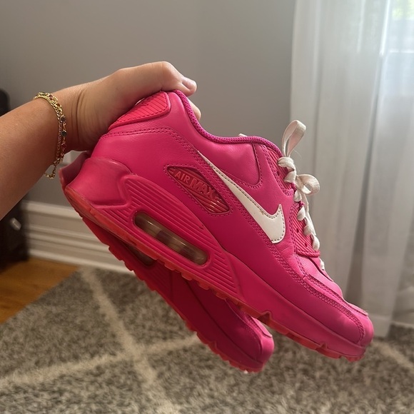 Nike women’s custom hot pink leather air max - Picture 2 of 10